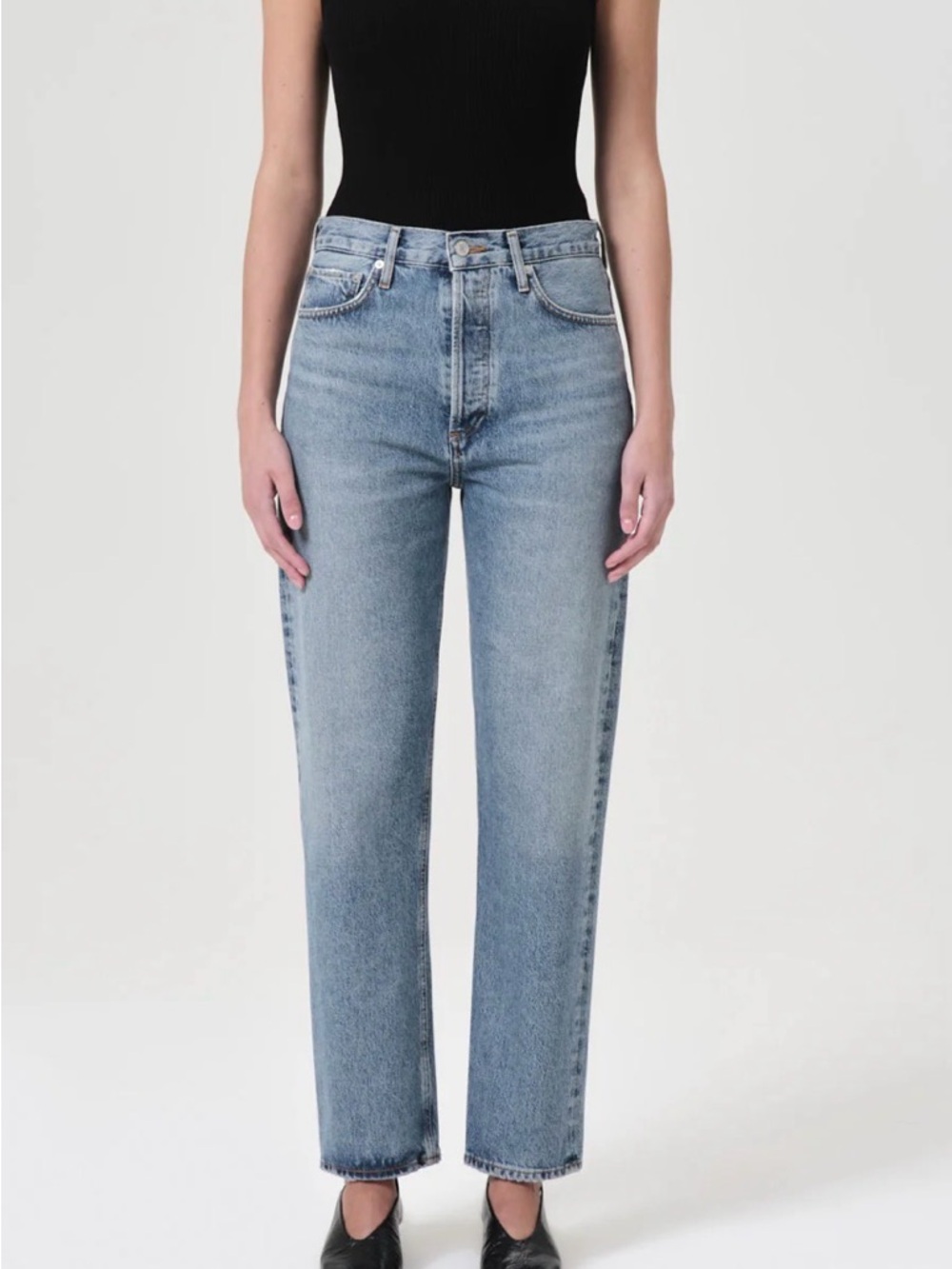 AGOLDE 90s Pinch Waist Jeans 29 High Rise Straight Leg Rigid Denim A154